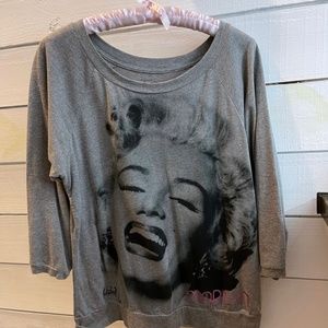 Off the Shoulder Marilyn Monroe Shirt